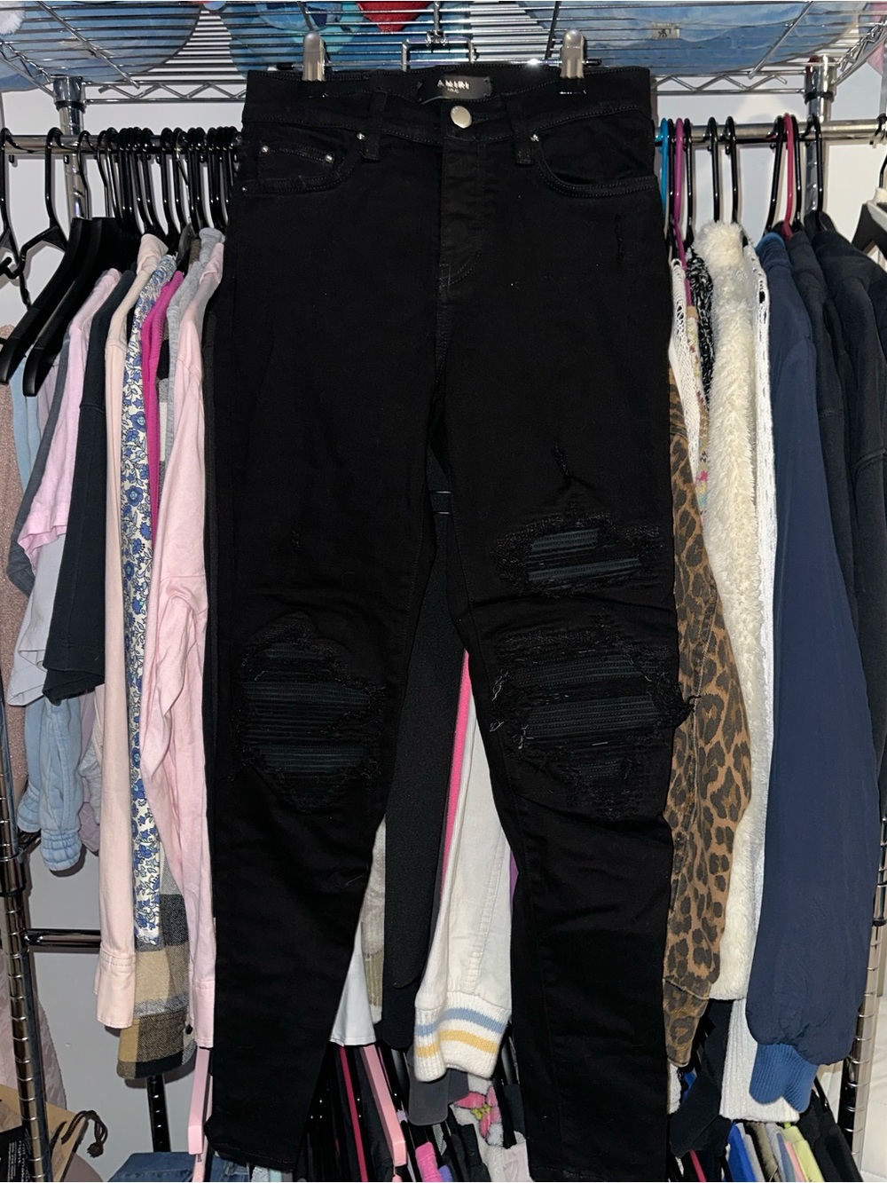 AMIRI Black High-Rise Denim Jeans